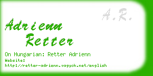 adrienn retter business card